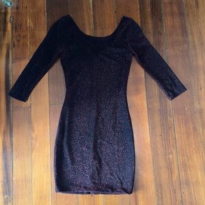 Charolette Russe Red and Black Form Fitting Dress